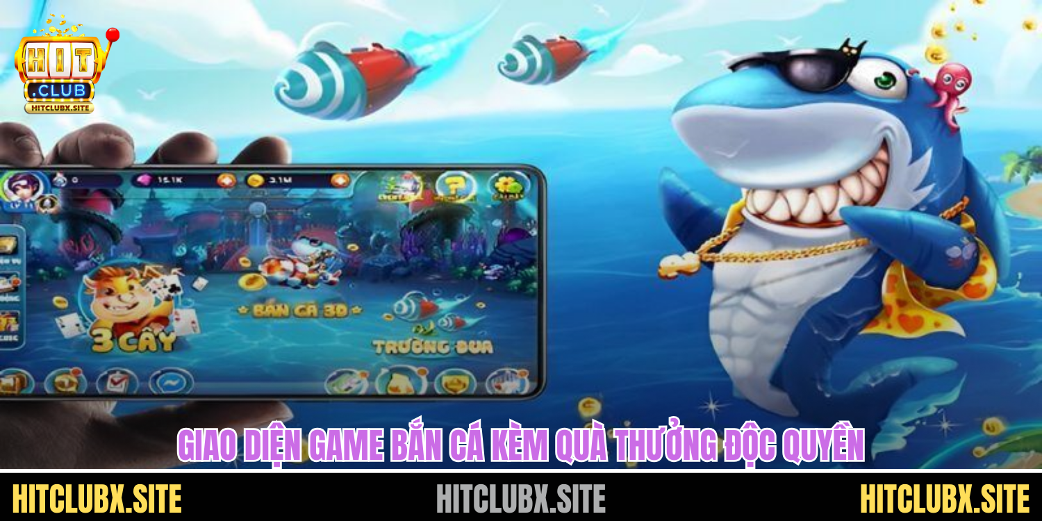 Game Bắn Cá Tặng Code Cực Chất Dành Riêng Cho Người Chơi Giao diện game bắn cá kèm quà thưởng độc quyền